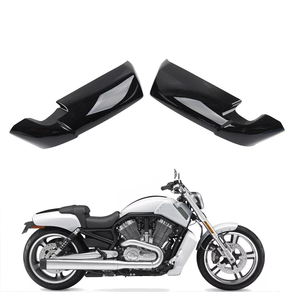 Glossy Black Radiator Side Covers for Harley VRSCF V-Rod Muscle (2009-2017)