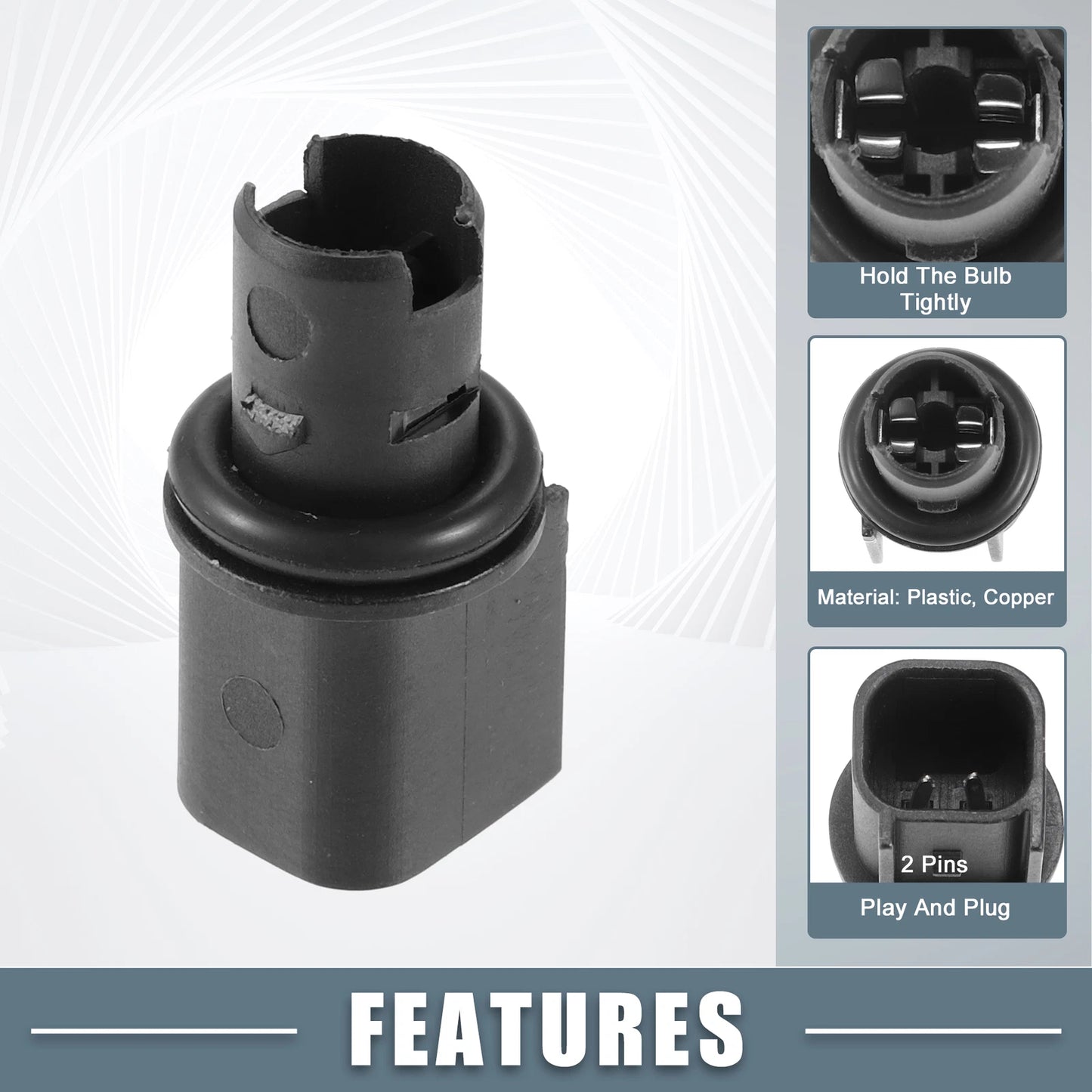 Side Indicator Light Socket Holder for Ford Mustang 2005-2021