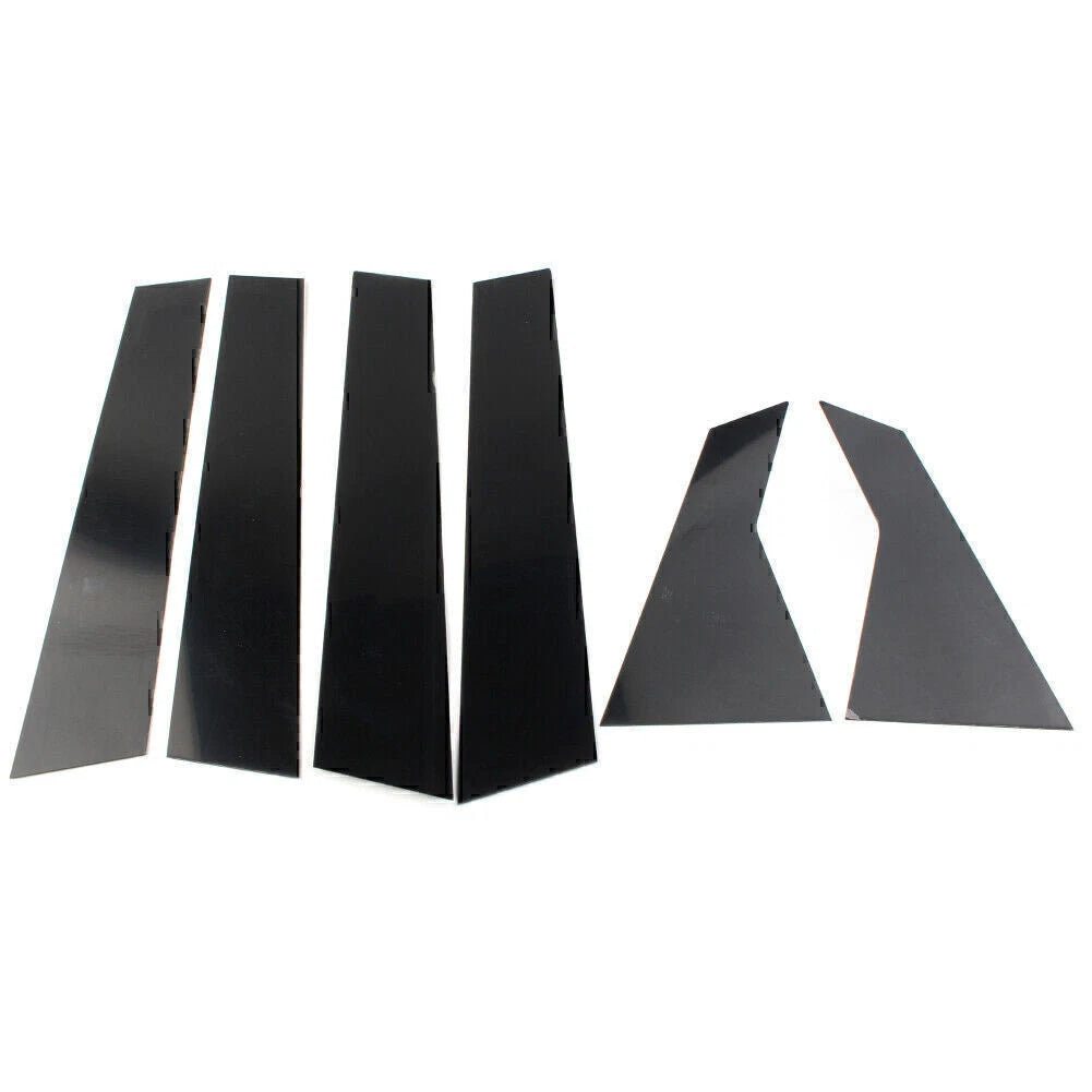 6 Pcs Door Trim Cover Kit Black Pillar Posts for Honda Civic (2016-2020)