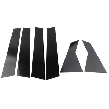 6 Pcs Door Trim Cover Kit Black Pillar Posts for Honda Civic (2016-2020)