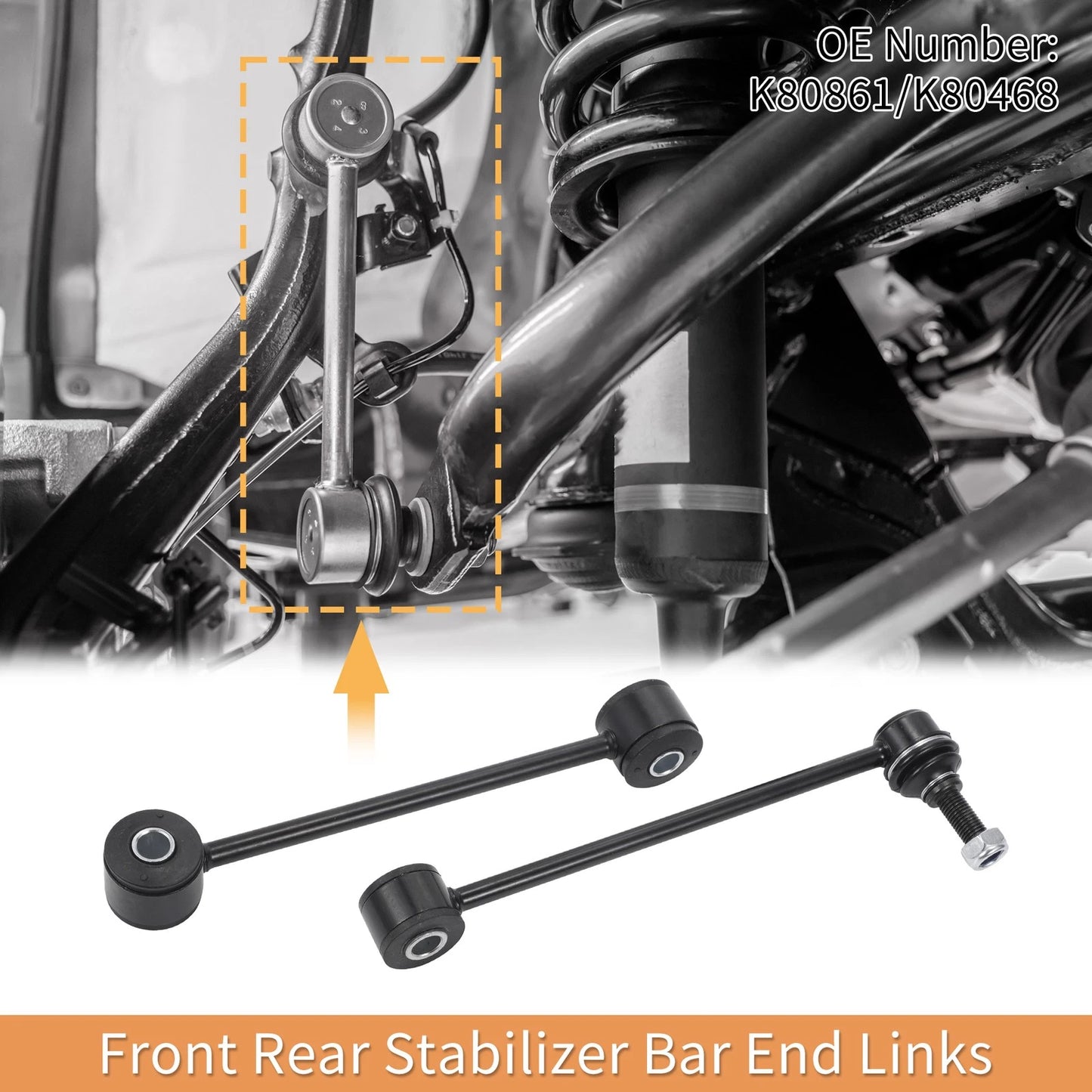 4pcs Front Rear Stabilizer Sway Bar Links for Jeep Commander (2006-2010)