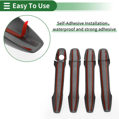 Black Door Handle Cover Trim for Toyota Prius (2010-2015)