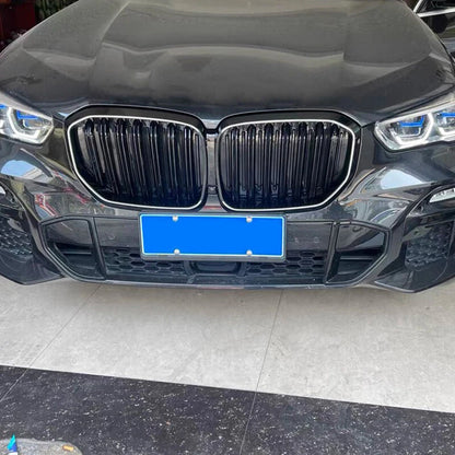 LED Light Grill Front Bumper Kidney Grille Gloss Black for BMW X5 (2019-2023)