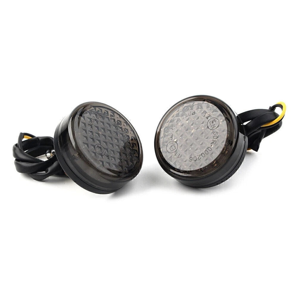 12V LED Round Smoke Turn Signal Indicator Light for Car (No Year Specified)