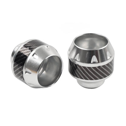 Silver Front Fork Frame Sliders for Motorcycle Crash Protection