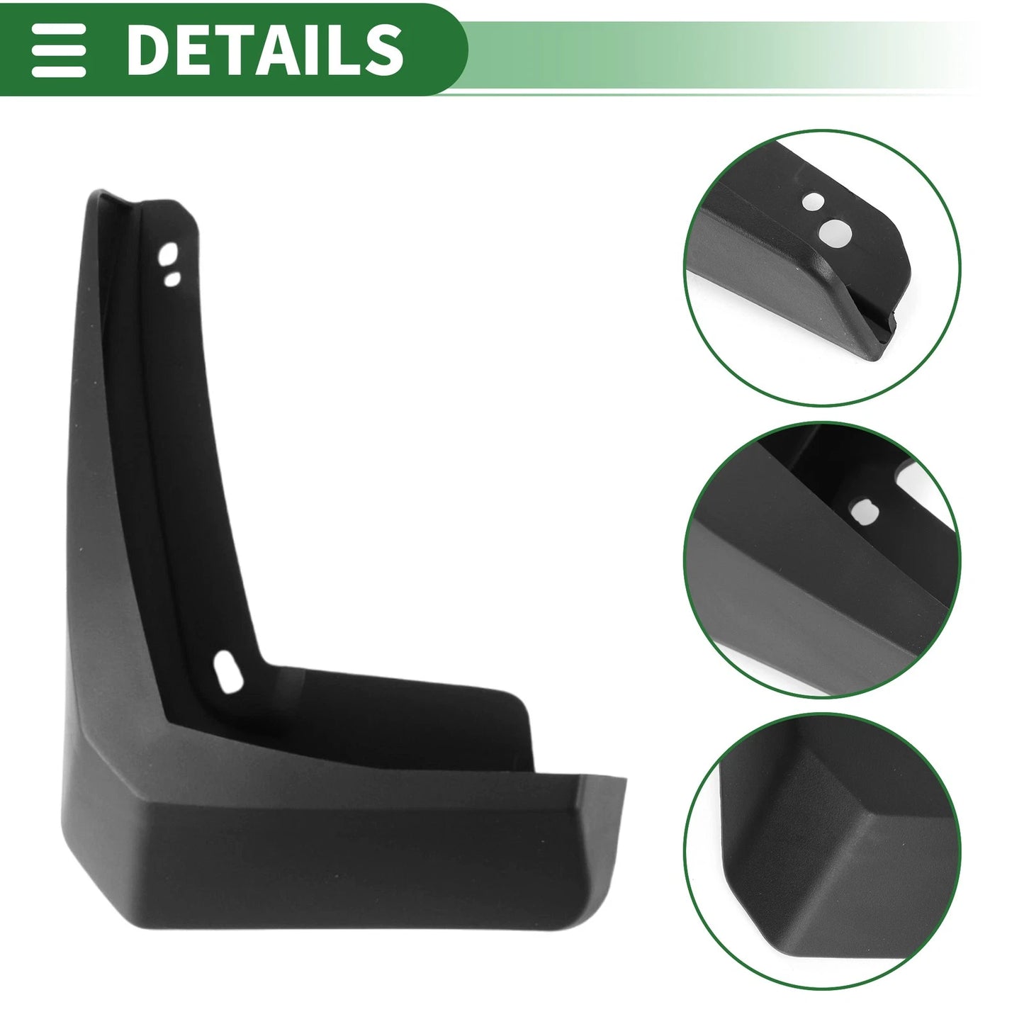 Mud Flaps Splash Guards for Ford Escort (2019-2021) with Mount Accessories