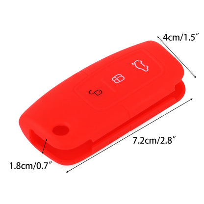 Red Protective Key Cover Case for Ford MK2 Mondeo, Kuga, Galaxy (2000-2023)