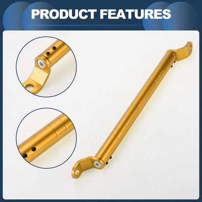 Cross Bar / 34cm / Mirror Mount Handlebar Gold Tone, 1x for Motorcycle