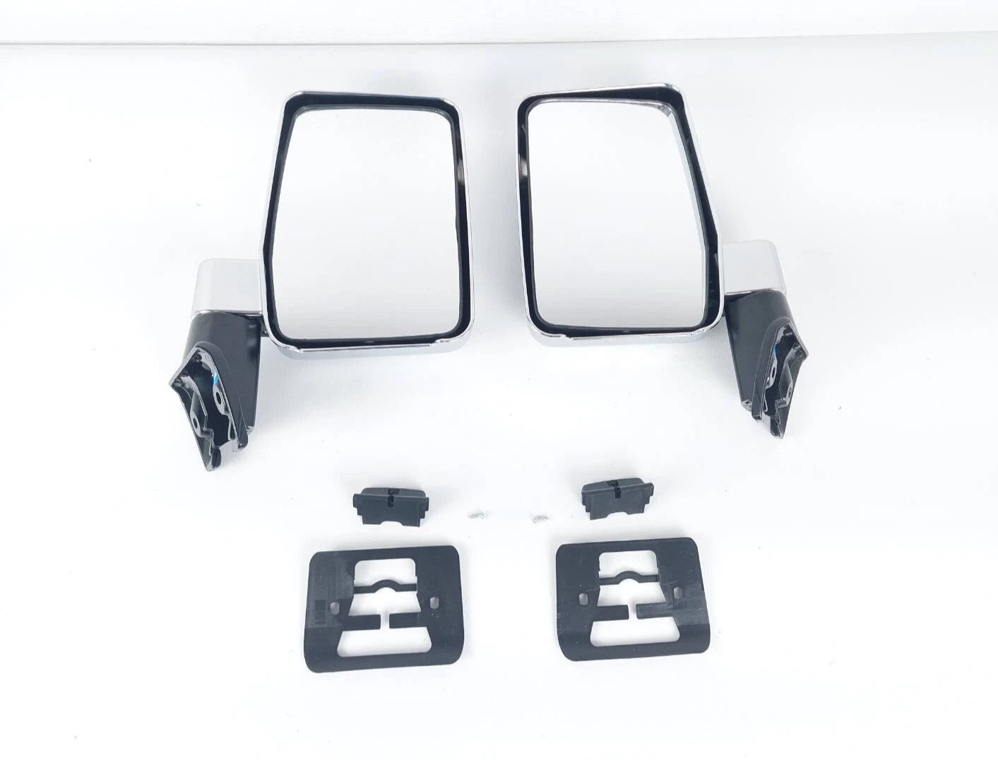 Chrome Flat Side Door Mirror for Landcruiser 60 Series (1987-1990) LH+RH