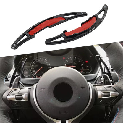 Black Steering Wheel Paddle Shifter Extensions for BMW M2 M3 M4 M5 M6 X5M X6M