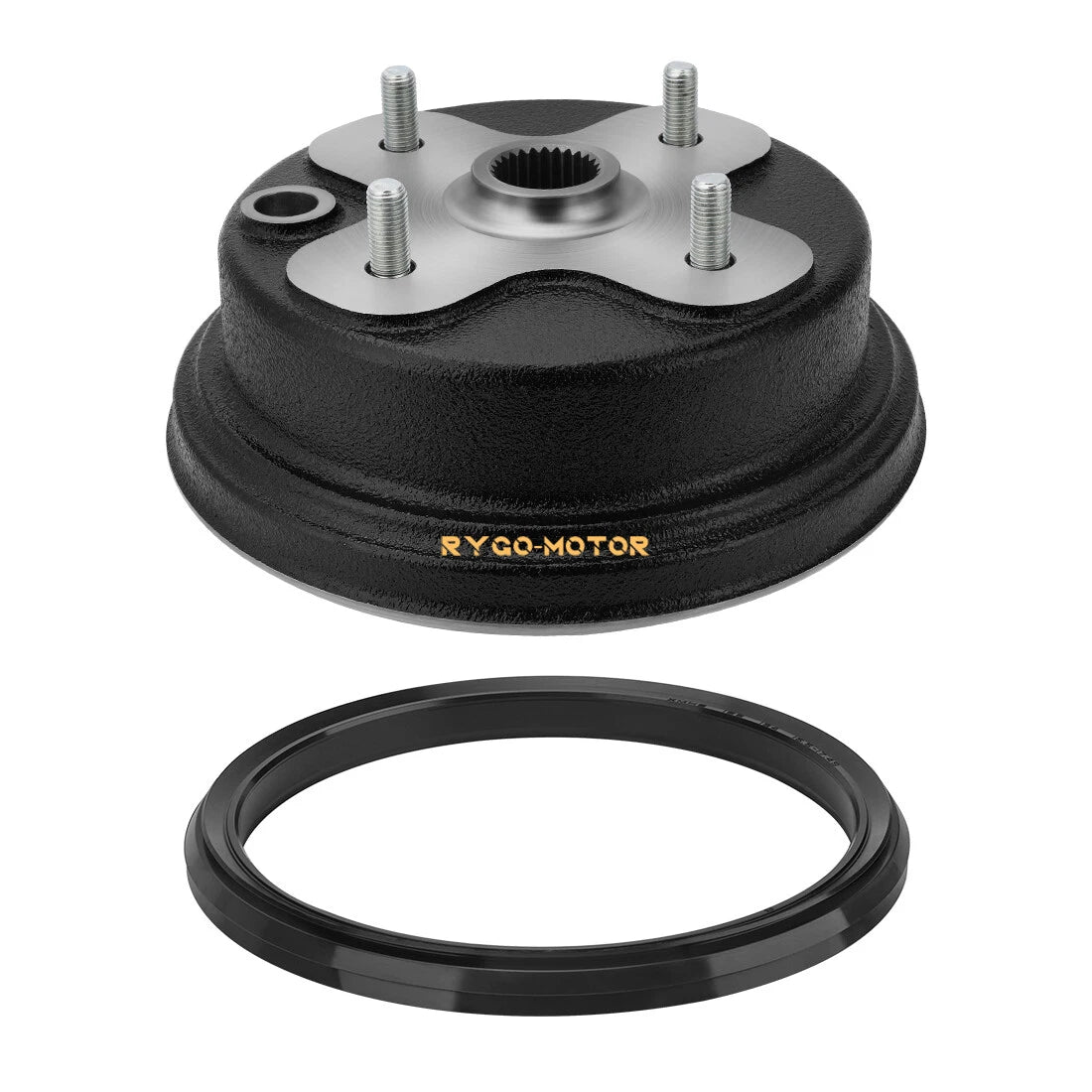 Front Brake Drum Hub & Dust Seal for Yamaha Big Bear 350 YFM350 (1989–1998)