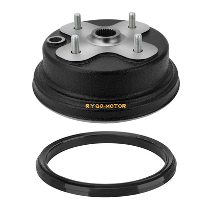 Front Brake Drum Hub & Dust Seal for Yamaha Big Bear 350 YFM350 (1989–1998)