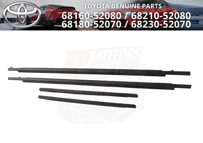 Weatherstrip, Door Glass Outer F/R LH/RH Set for Toyota Scion xA (04–06)