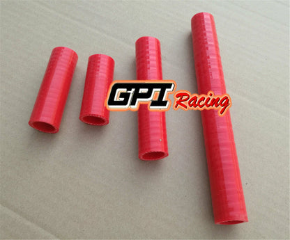 Silicone Radiator Hose for Kawasaki KX250 (1984) - Red