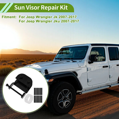 Sun Visor Repair Kit for Jeep Wrangler JK (2007-2017)