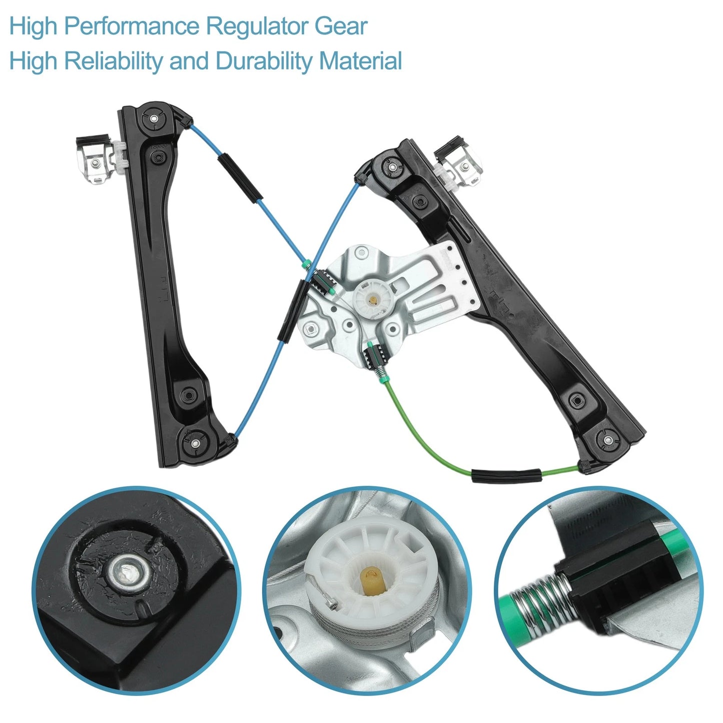 Front Left Power Window Regulator Base 1.4L L4 for Chevrolet Volt (2010-2015)