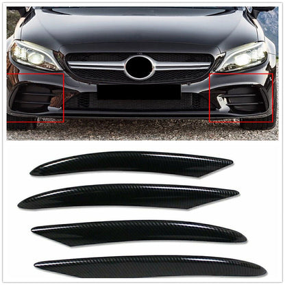 Front Mesh Cover for Benz C-Class C300 (2019-2021) Carbon Fiber Trim