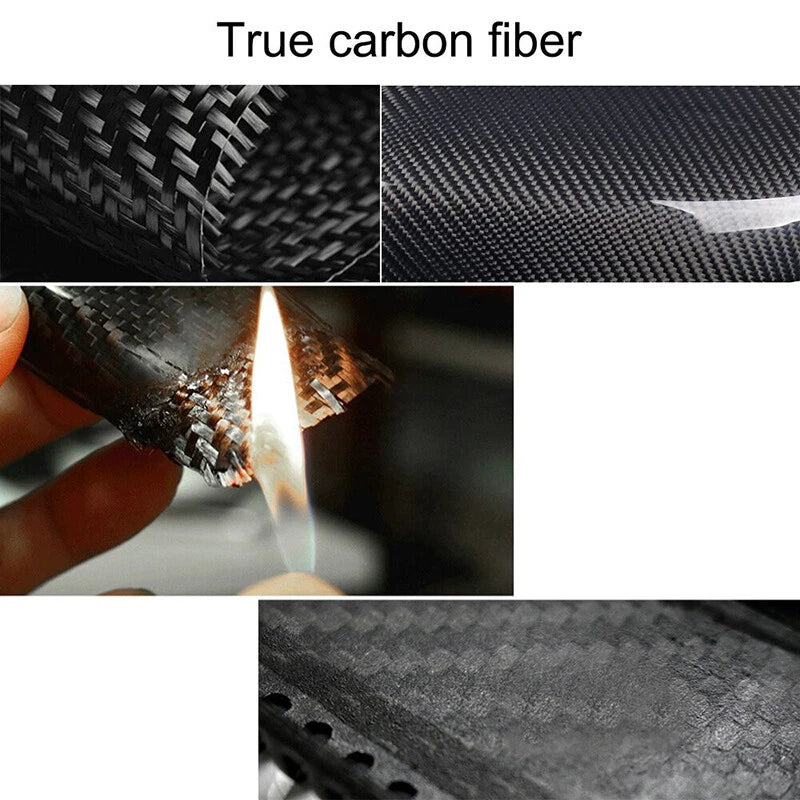 4 x Carbon Fiber Door Handle Stickers for Tesla Model S (2014-2019)