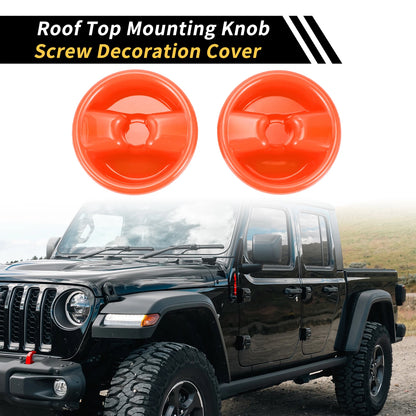 Roof Top Mounting Knob Screw Cover for Jeep Wrangler JK (2007-2017)