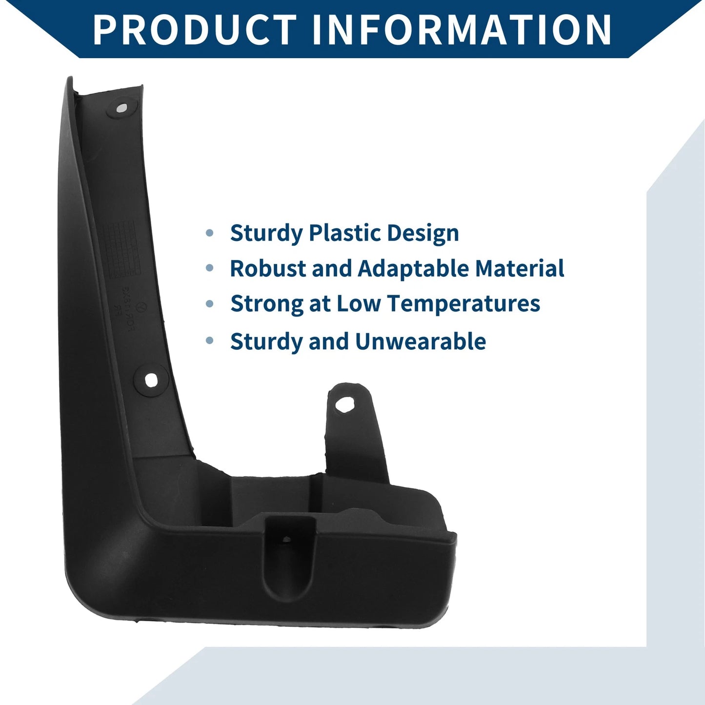 Mud Flaps Splash Guards 1 Set for BMW X3 (2018-2023)