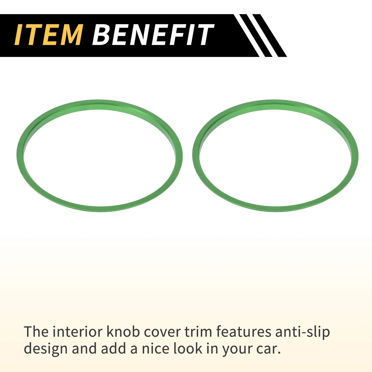 AC Vent Dashboard Decoration Rings 4 x Green for Toyota Tacoma (2016-2021)