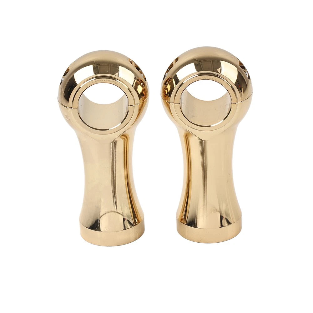 Handlebar Riser Clamp Mount Kit 4" Gold for Harley Dyna Softail