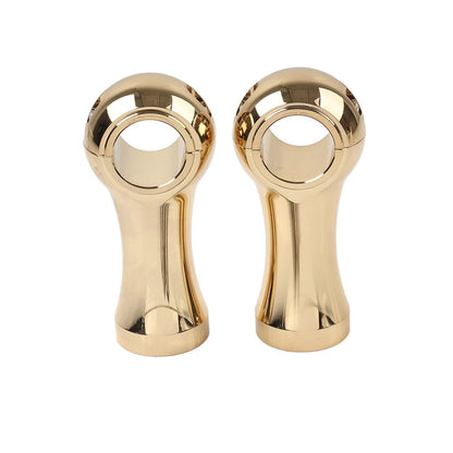 Handlebar Riser Clamp Mount Kit 4" Gold for Harley Dyna Softail