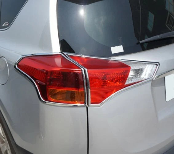Chrome Taillight Cover Trim for Toyota RAV4 (2012-2015)
