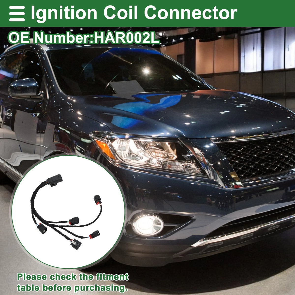Fuel Injector Connector Wiring Harness for Chevrolet Camaro V8 (2016)