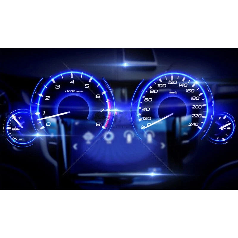 8 x Blue LED Dash Instrument Cluster Bulbs for Honda Accord (2003-2007)