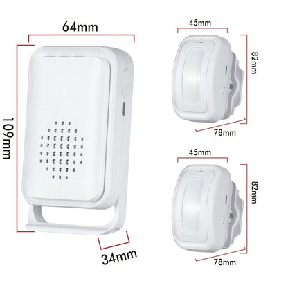 Wireless Motion Sensor Alarm Door Chime with 1 Receiver for Business