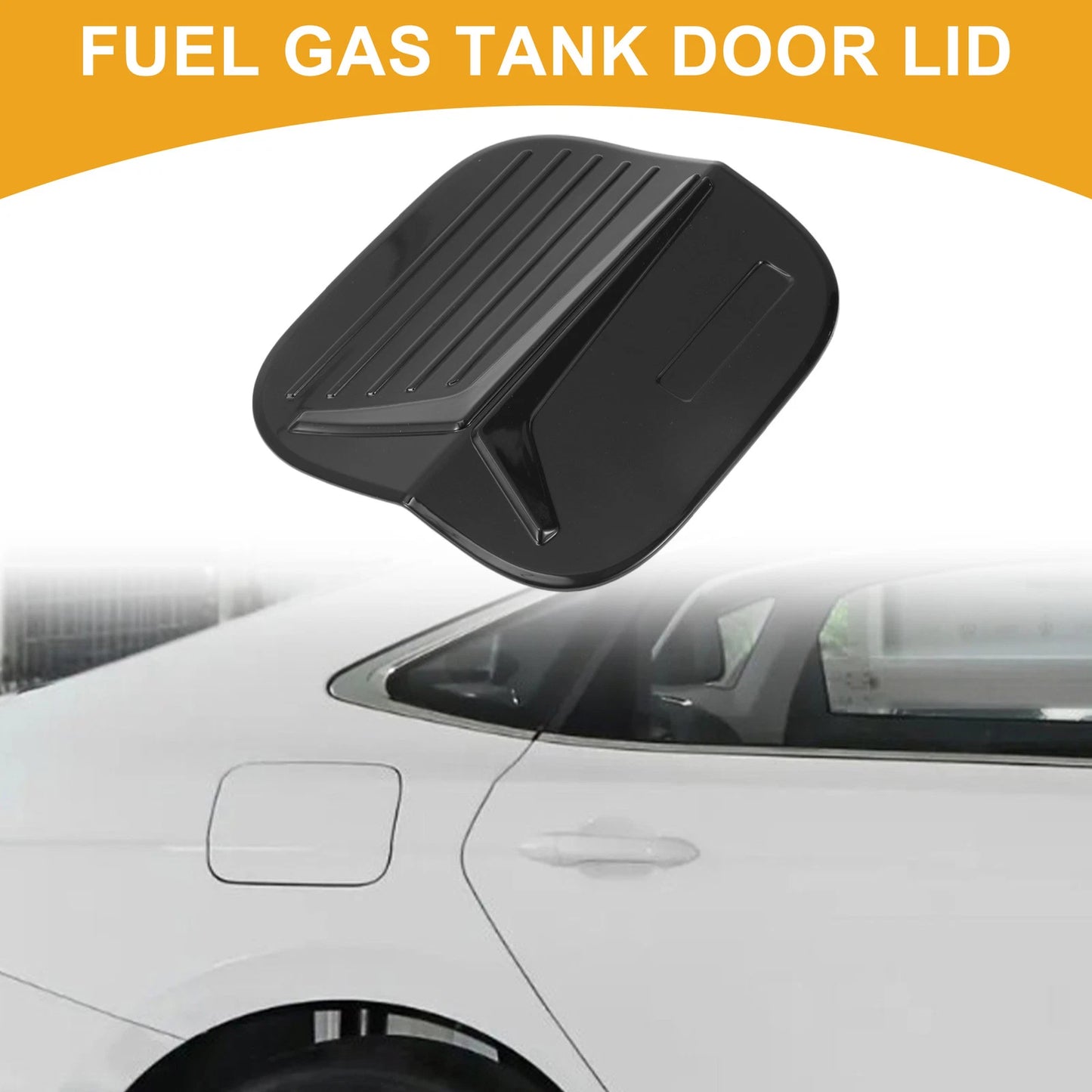 Fuel Tank Door Cap Cover for Honda Civic (2022-2025) Black
