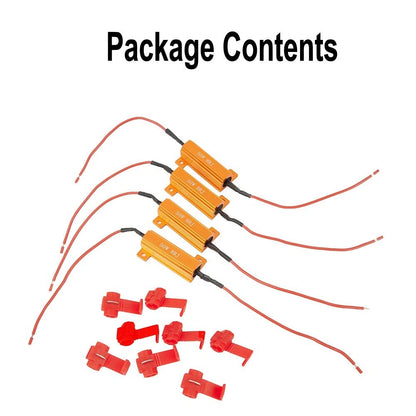 4x 12V LED LOAD RESISTORS 50W for Vehicles