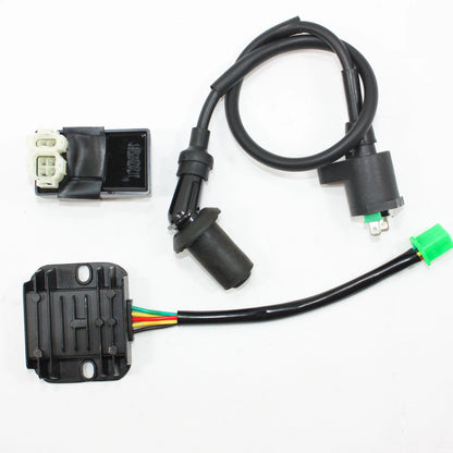 Ignition Coil + CDI Unit + Regulator for GY6 125cc 150cc ATV Dirt Bike