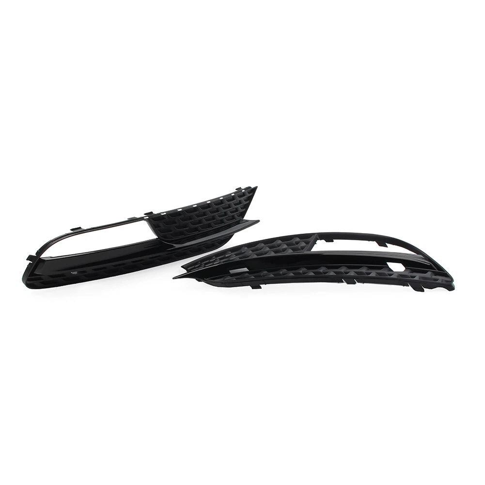 2 x Front Bumper Black Fog Light Grille Cover for Audi A5 (2012-2016)