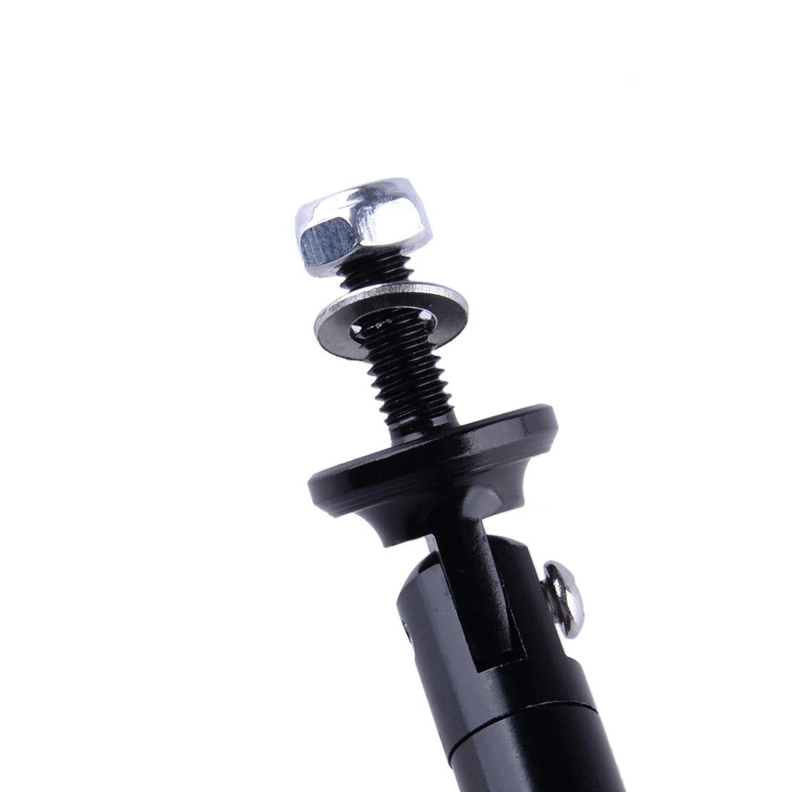 2 x Black 20cm Adjustable Front Bumper Lip Splitter Strut Rod