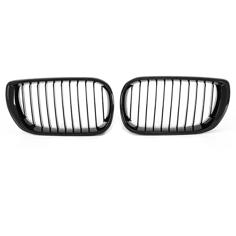 Gloss Black Front Bumper Kidney Grille for BMW E46 325i 2002-2005