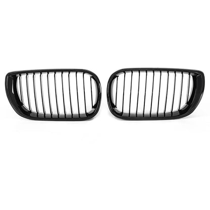 Gloss Black Front Bumper Kidney Grille for BMW E46 325i 2002-2005
