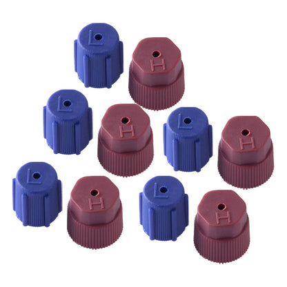 10Pcs R134a 13mm & 16mm AC Service Caps for Car Air Conditioning System