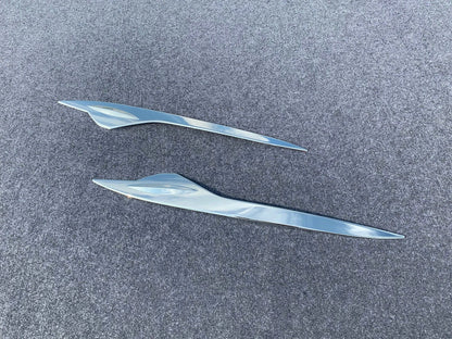 ABS Chrome Front Headlight Frame Lid Cover Trim for Toyota Prius (2019-2022) 2 x pcs