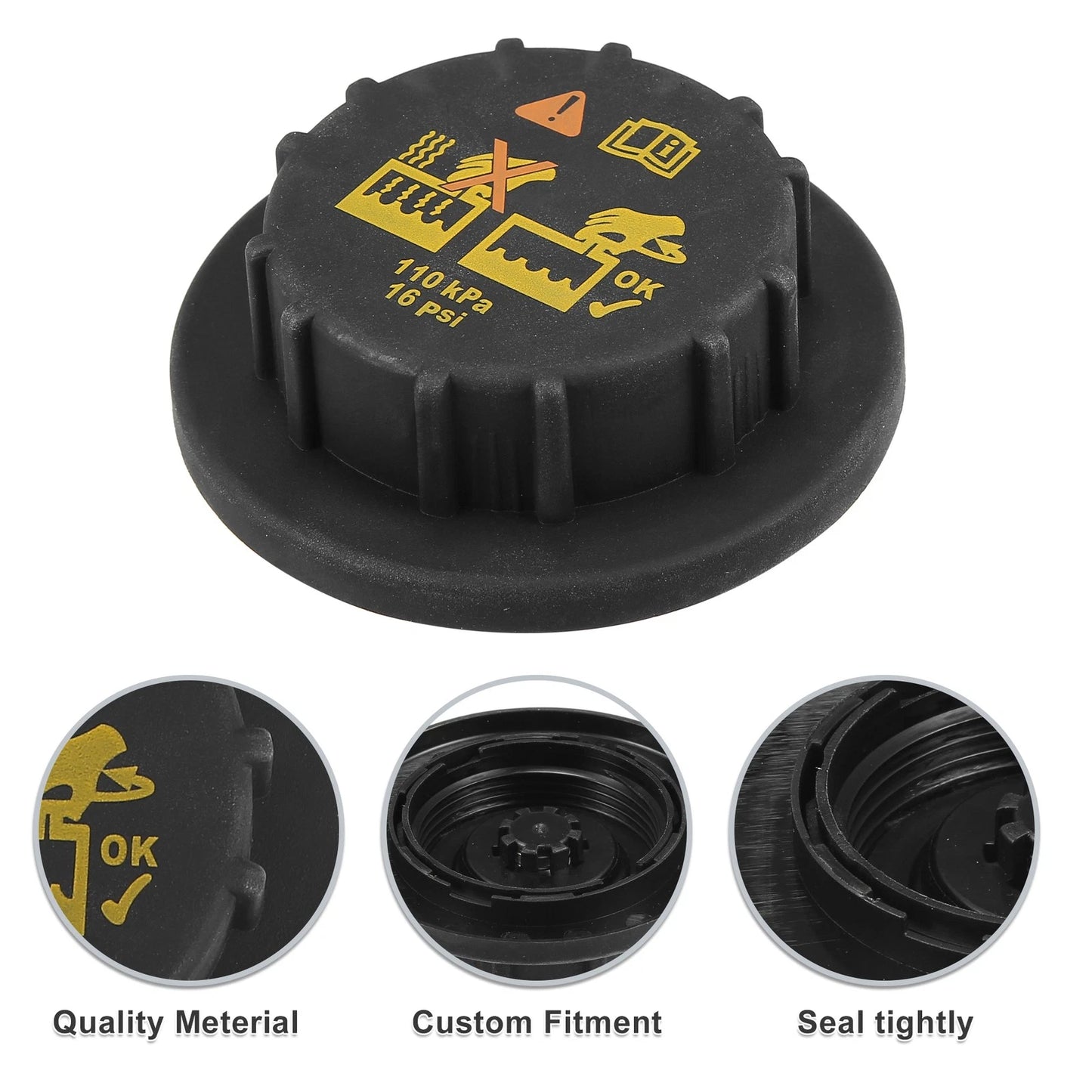 Engine Coolant Reservoir Cap for Ford Flex, F-250 (2009-2019)