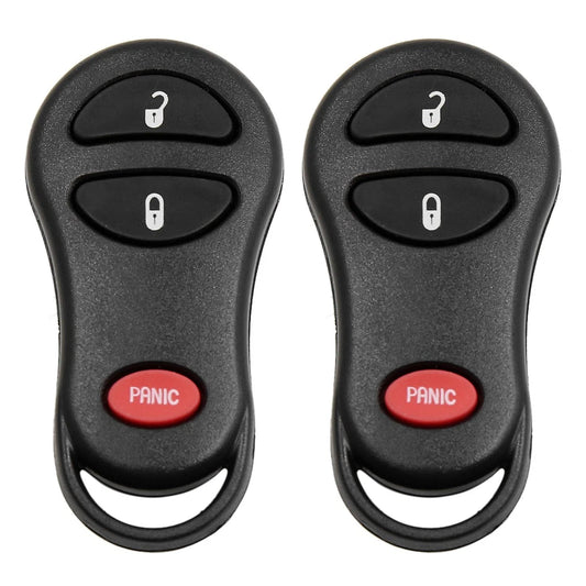 2 x 3 Button Key Fob Remote Case Shell for Dodge (2001-2005)