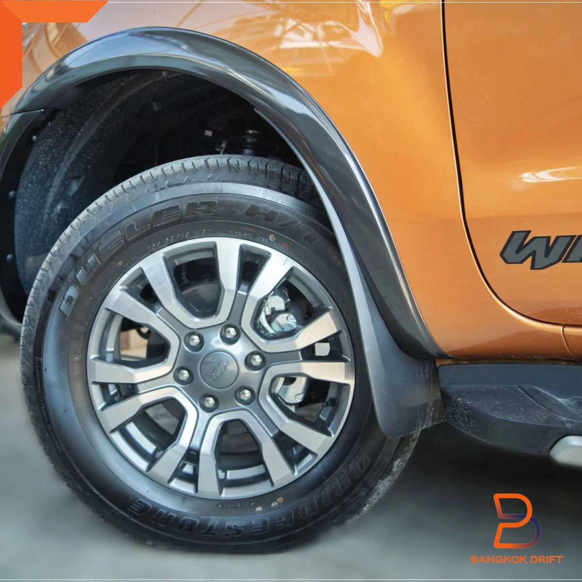 3" Slim Fender Flare for Ford Ranger 2018-2022 PX3 - Monument Grey