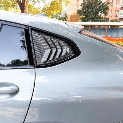 Carbon Style Rear Window Louver Vent Cover for BMW X4 (2018–2024)