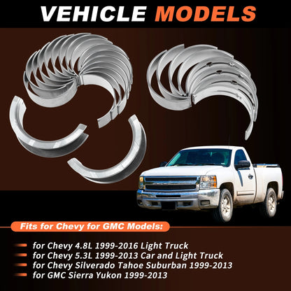 Main and Rod Bearing with Piston Rings 4.8L-5.3L for GMC/Chevy LS Gen III