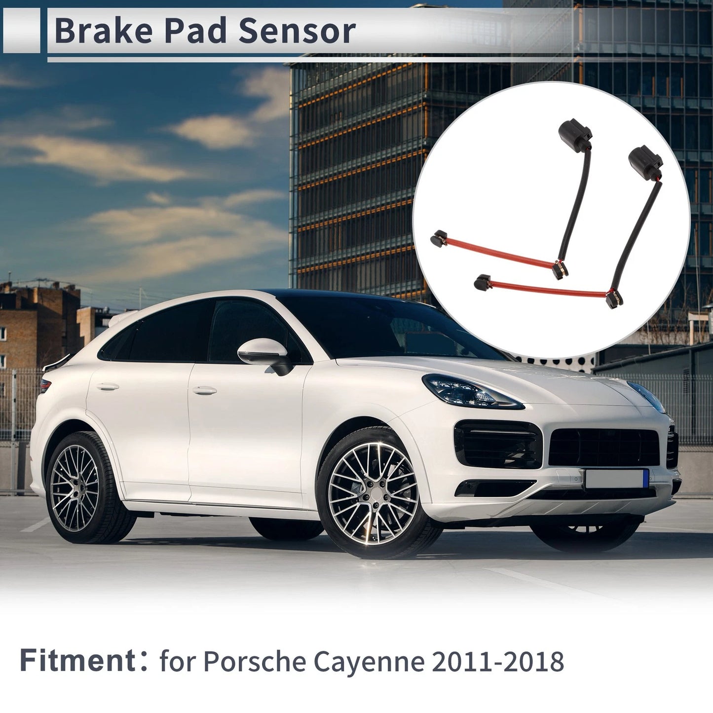 Rear wheel Brake Pad Wear Sensor for Porsche Cayenne (2011 - 2018)