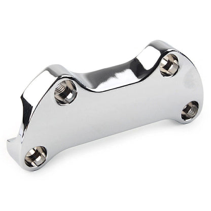 1" Bar Smooth Handlebar Riser Top Clamp Chrome for Harley Dyna Softail Sportster