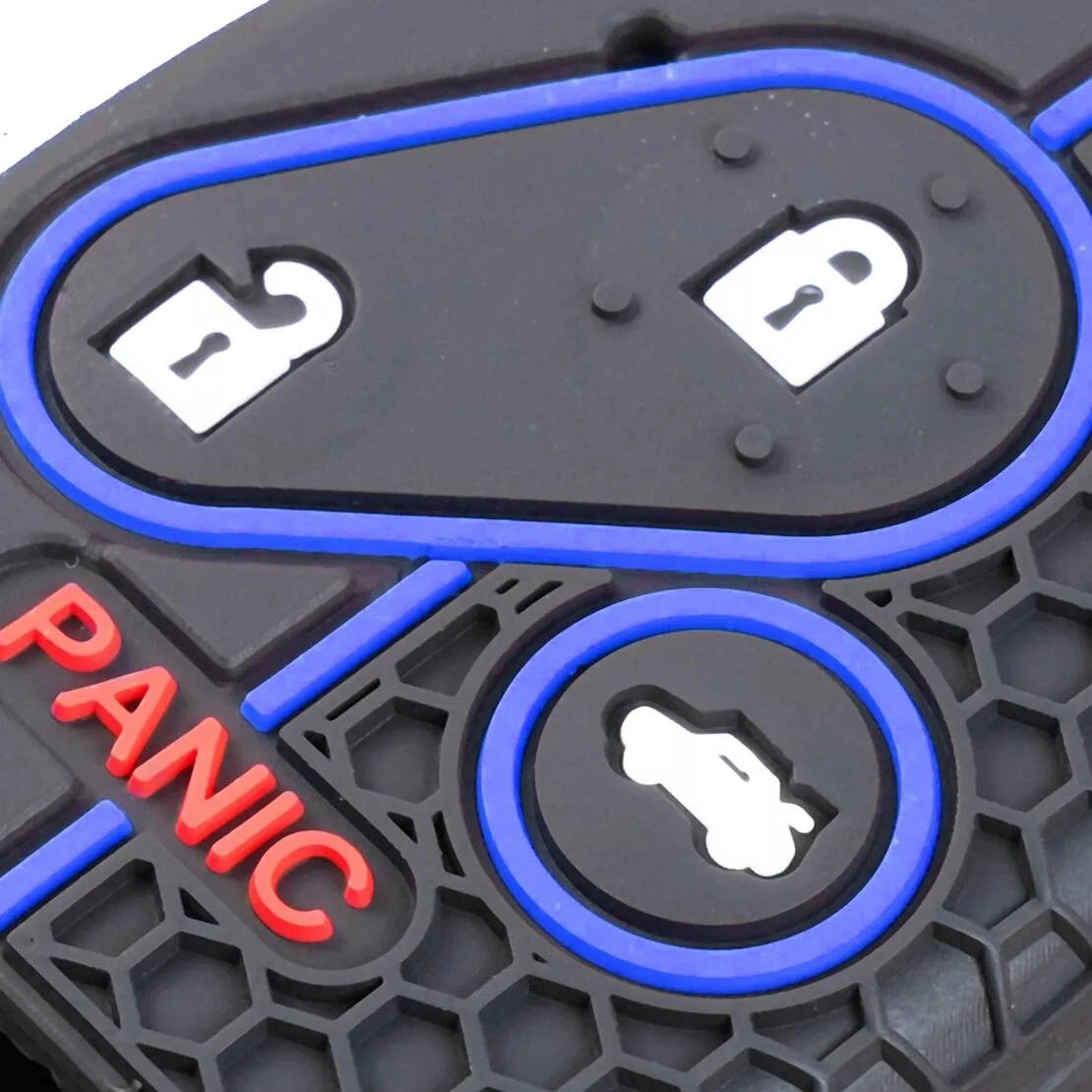Black Blue Silicone Key Shell Case Cover for Honda ( Specified)