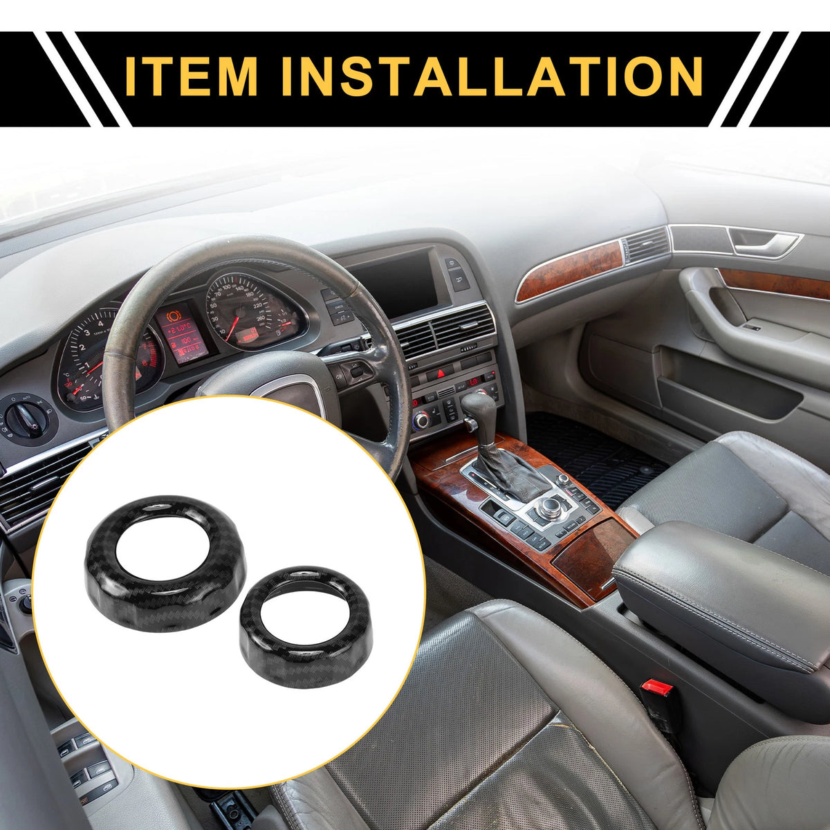 Air Conditioner Switch Button Knob Trim for Ford F-150 (2021-2024)