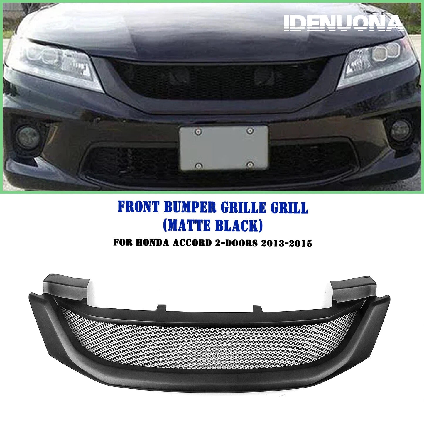 Fiberglass Front Bumper Grille Mesh for Honda Accord 2 Door (2013-2015)